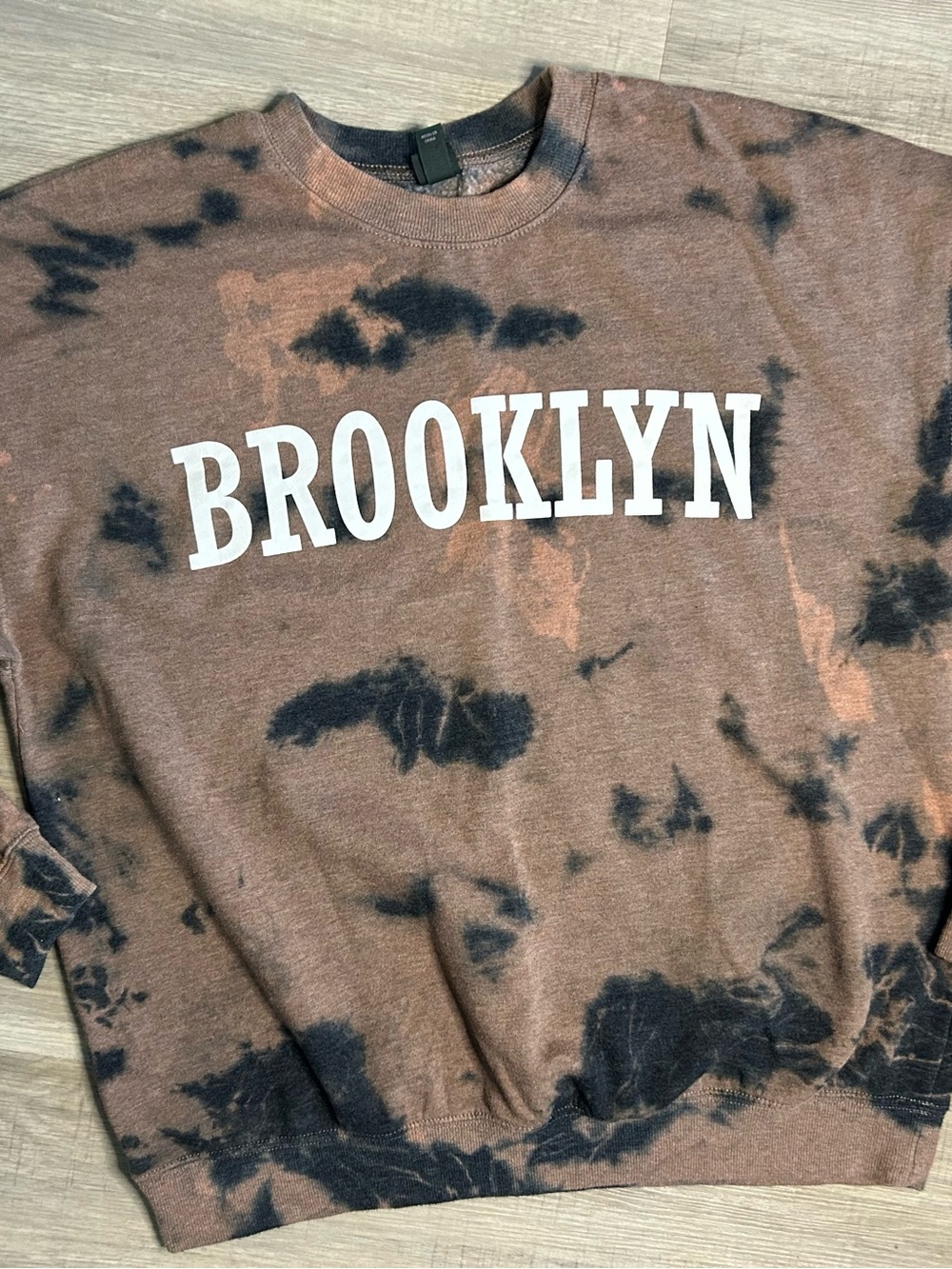 wild fable Brown and Black Tie-Dye "BROOKLYN" Sweatshirt